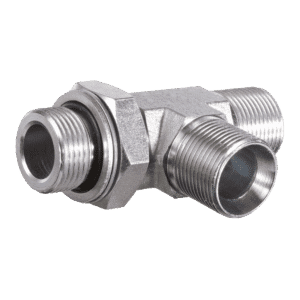 BSPP Male Tee / Metric Male Positional Run