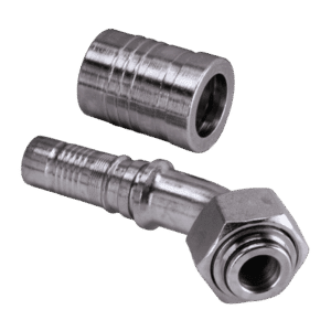 Metric Light Swivel Female Swept 45