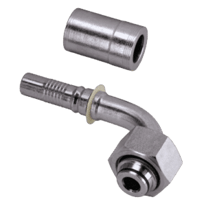 Metric Light Swivel Female Swept 90